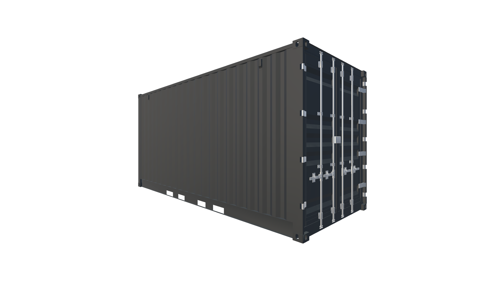 20 Fuß HighCube Container - Side Door Screenshot - Hinten Links