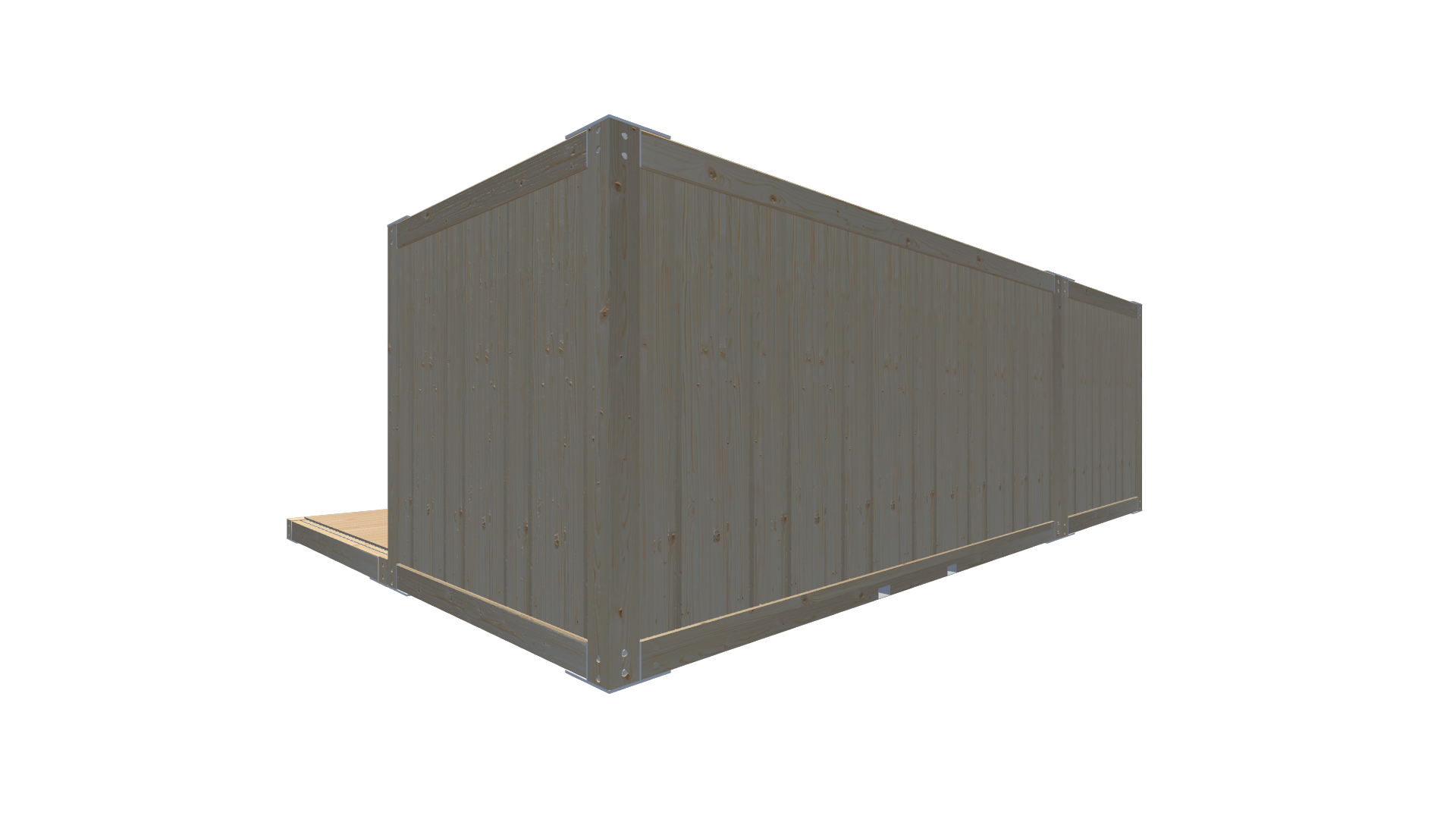 Messecontainer Entwurf 214 Screenshot - Hinten Rechts