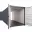 Foto Dunkelgrauer 20 Fuß High Cube Double Door Container in Dreiviertelansicht mit geöffneten Flügeltüren