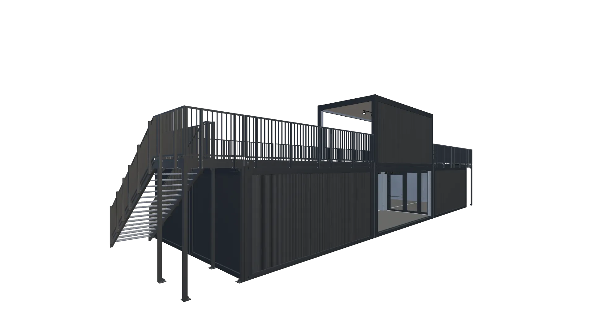 Messecontainer Entwurf 26 Screenshot - Hinten Rechts Messecontainer Entwurf 26 Screenshot - Hinten Rechts