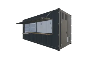 20 Fuß HighCube Kiosk Container - Foto Screenshot - Vorne Rechts