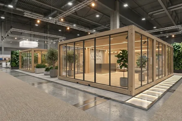 Messecontainer Entwurf 204 - Foto Messecontainer Entwurf 204 - Holzmodul