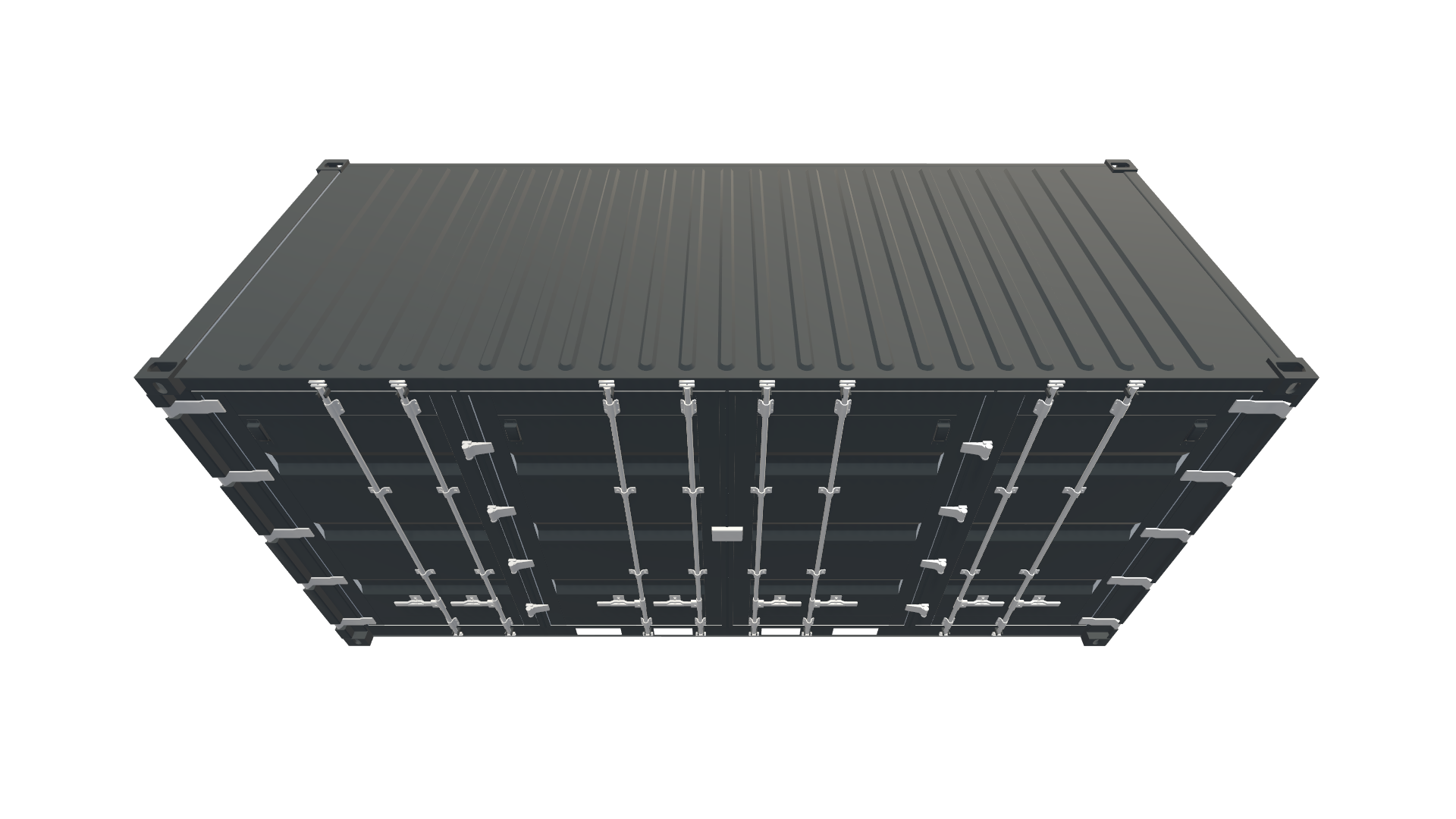 20 Fuß HighCube Container - Side Door Screenshot - Schräg Oben