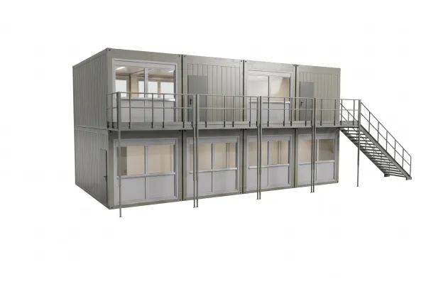 Zweistöckige Event-Zentrale mit Panorama-Laubengang - Foto Zweistöckige Event-Zentrale mit Panorama-Laubengang