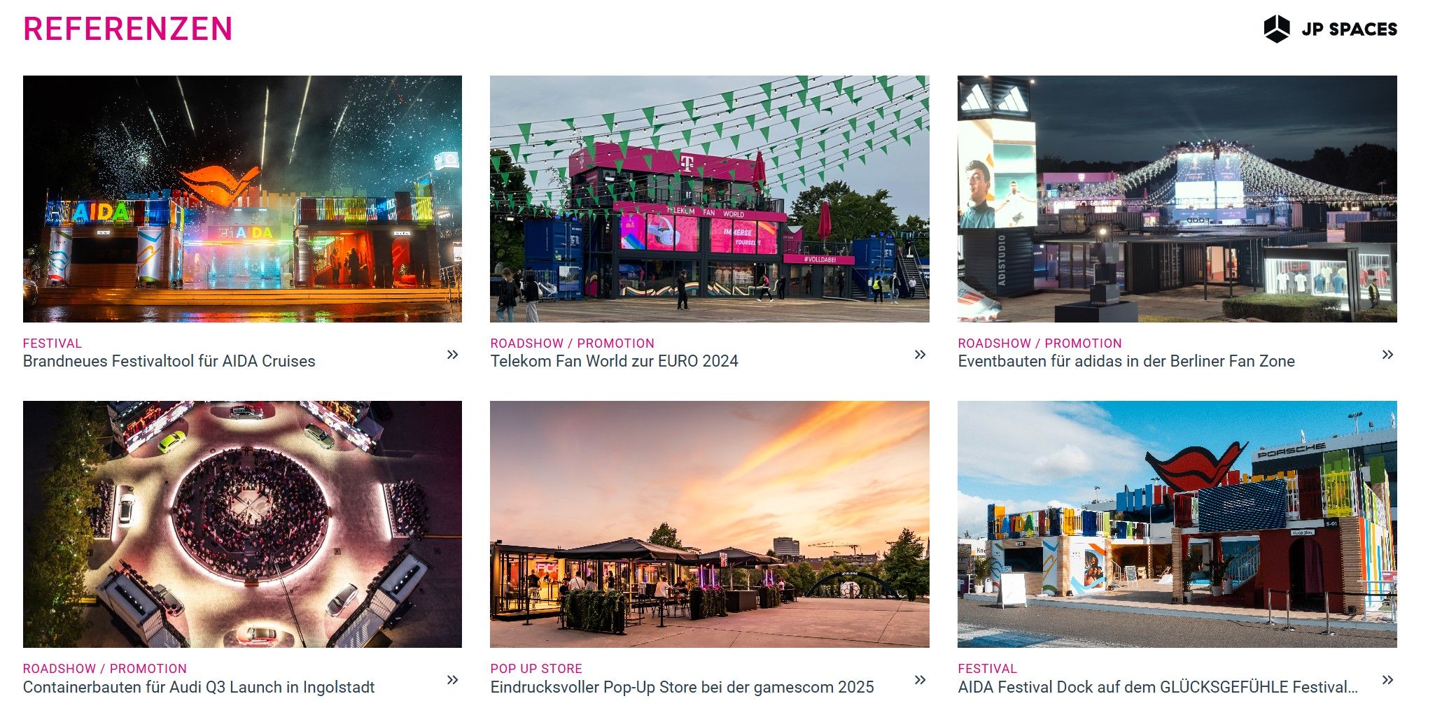 Referenzen JP SPACES