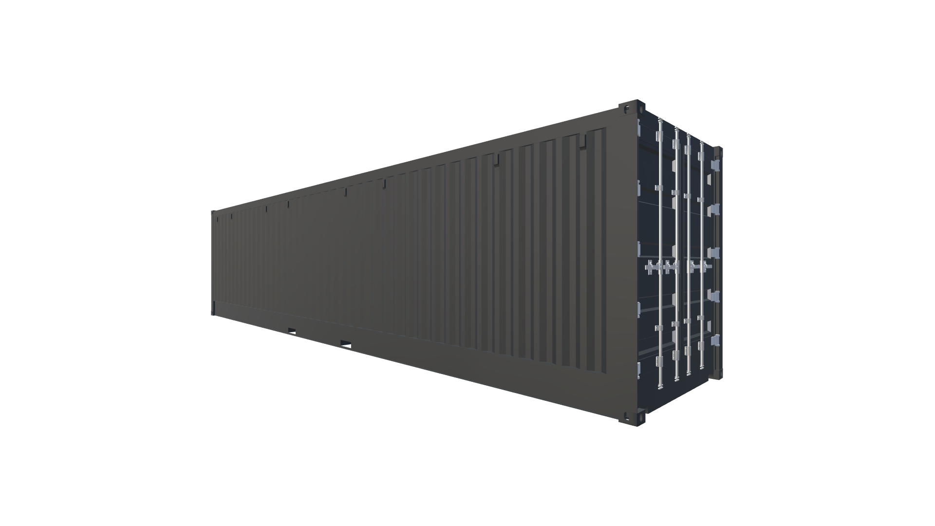 40 Fuß High Cube Open Side Container Screenshot - Hinten Links