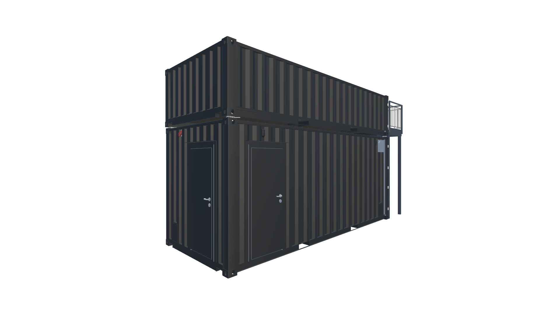 Outdoor-Fashion Seecontainer „Terra Nova“ – Promotionmodul mit Bar Screenshot - Hinten Rechts