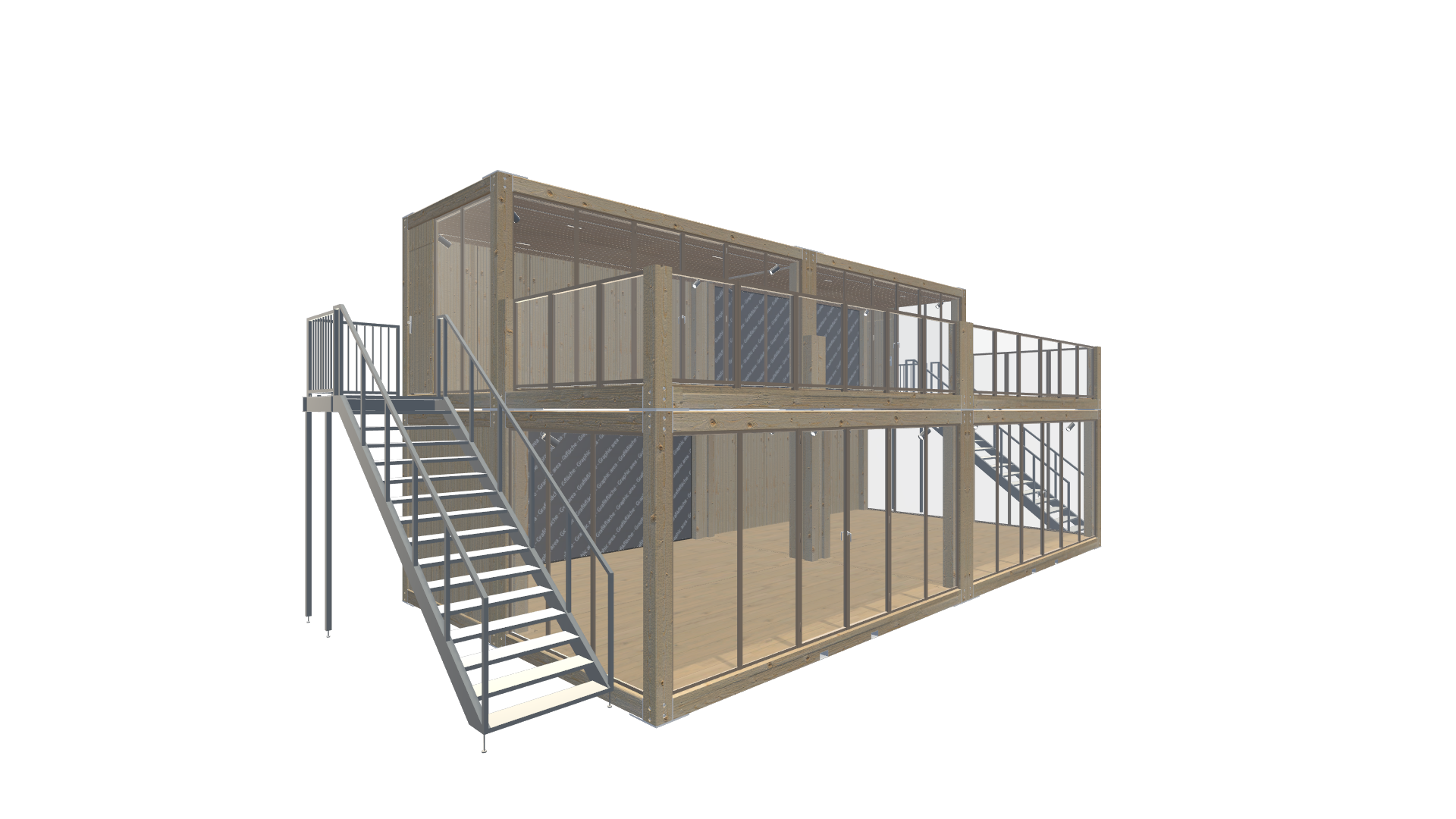 Holzmodule Woodline - PREFAB 217 - Vorne Links Holzmodule Woodline - PREFAB 217 - Screenshot - Vorne Links