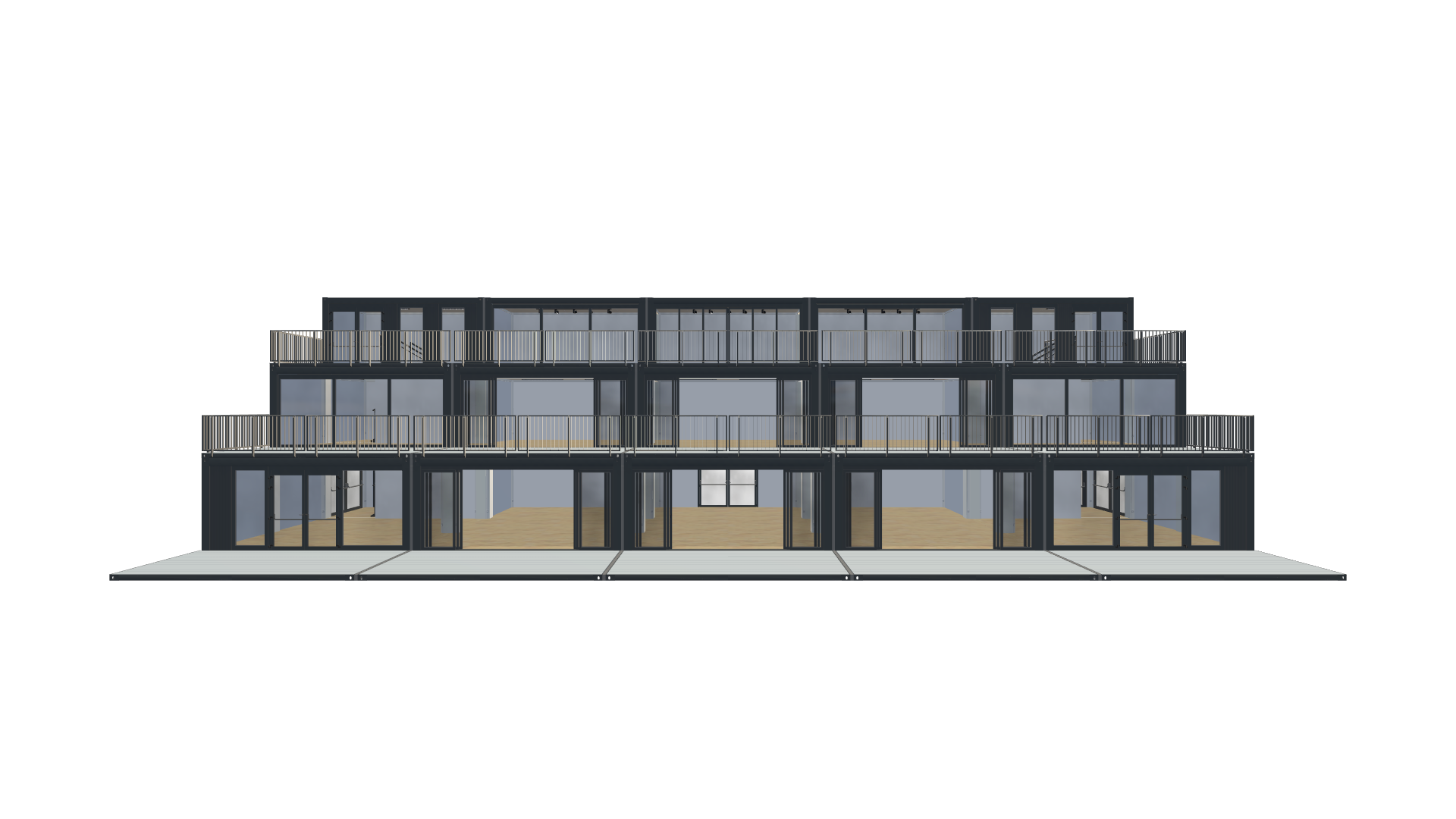 Eventcontainer Vario-Line | PREFAB 101 - Frontal Eventcontainer Vario-Line | PREFAB 101 - Screenshot - Frontal