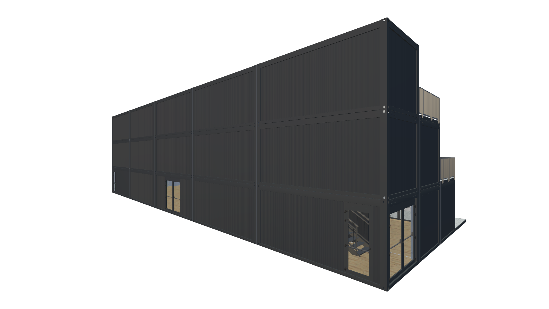 Eventcontainer Vario-Line | PREFAB 101 - Hinten Links Eventcontainer Vario-Line | PREFAB 101 - Screenshot - Hinten Links
