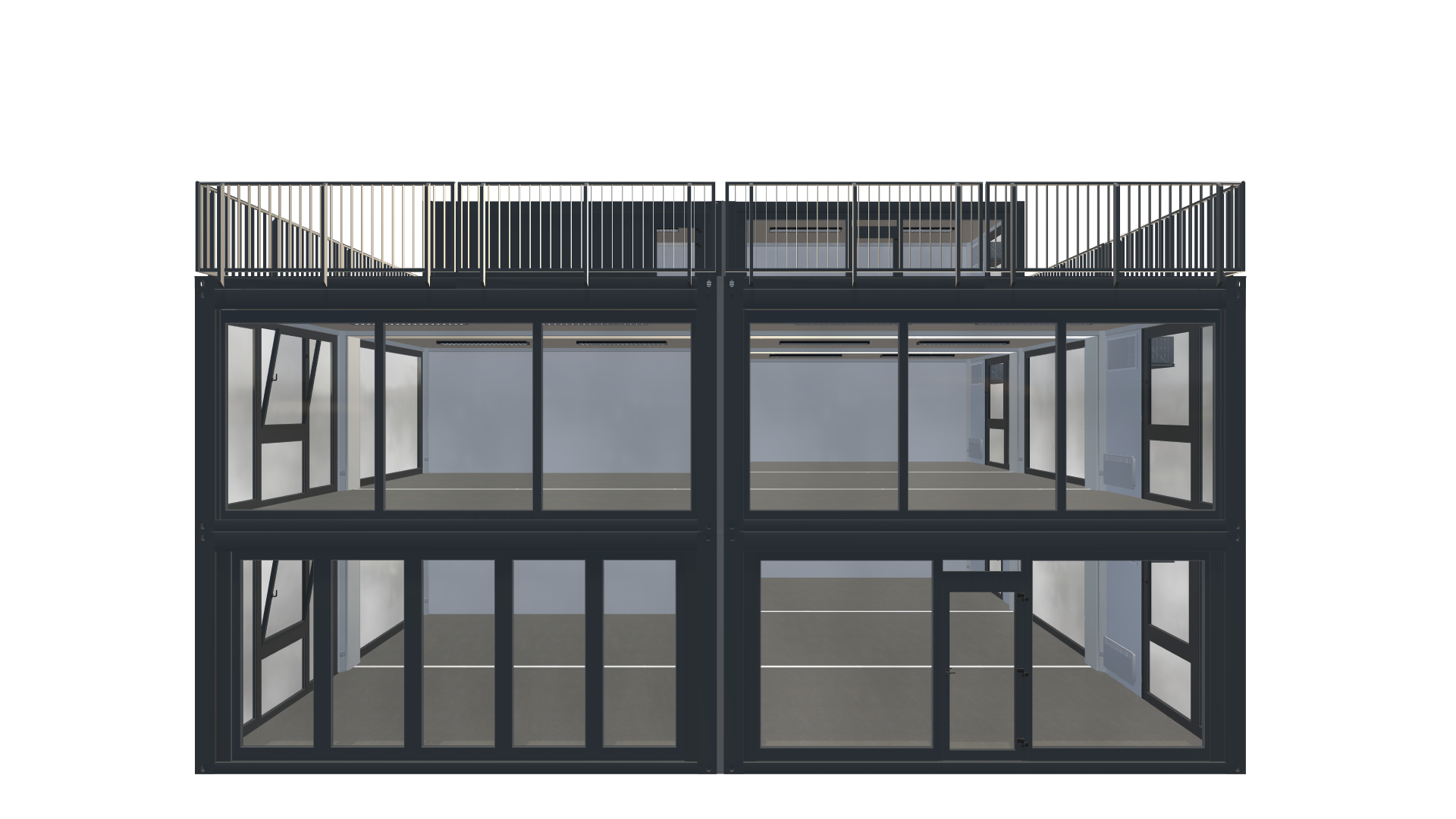 Eventcontainer Vario-Line | PREFAB 41 - Frontal Eventcontainer Vario-Line | PREFAB 41 - Screenshot - Frontal