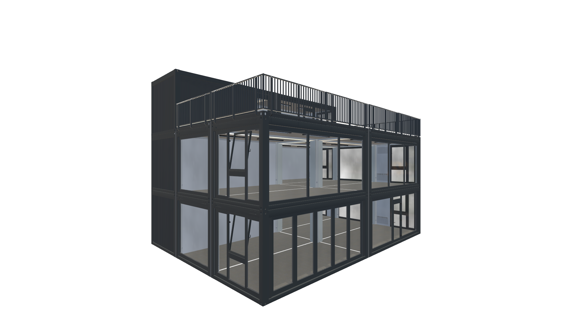 Eventcontainer Vario-Line | PREFAB 41 - Vorne Links Eventcontainer Vario-Line | PREFAB 41 - Screenshot - Vorne Links