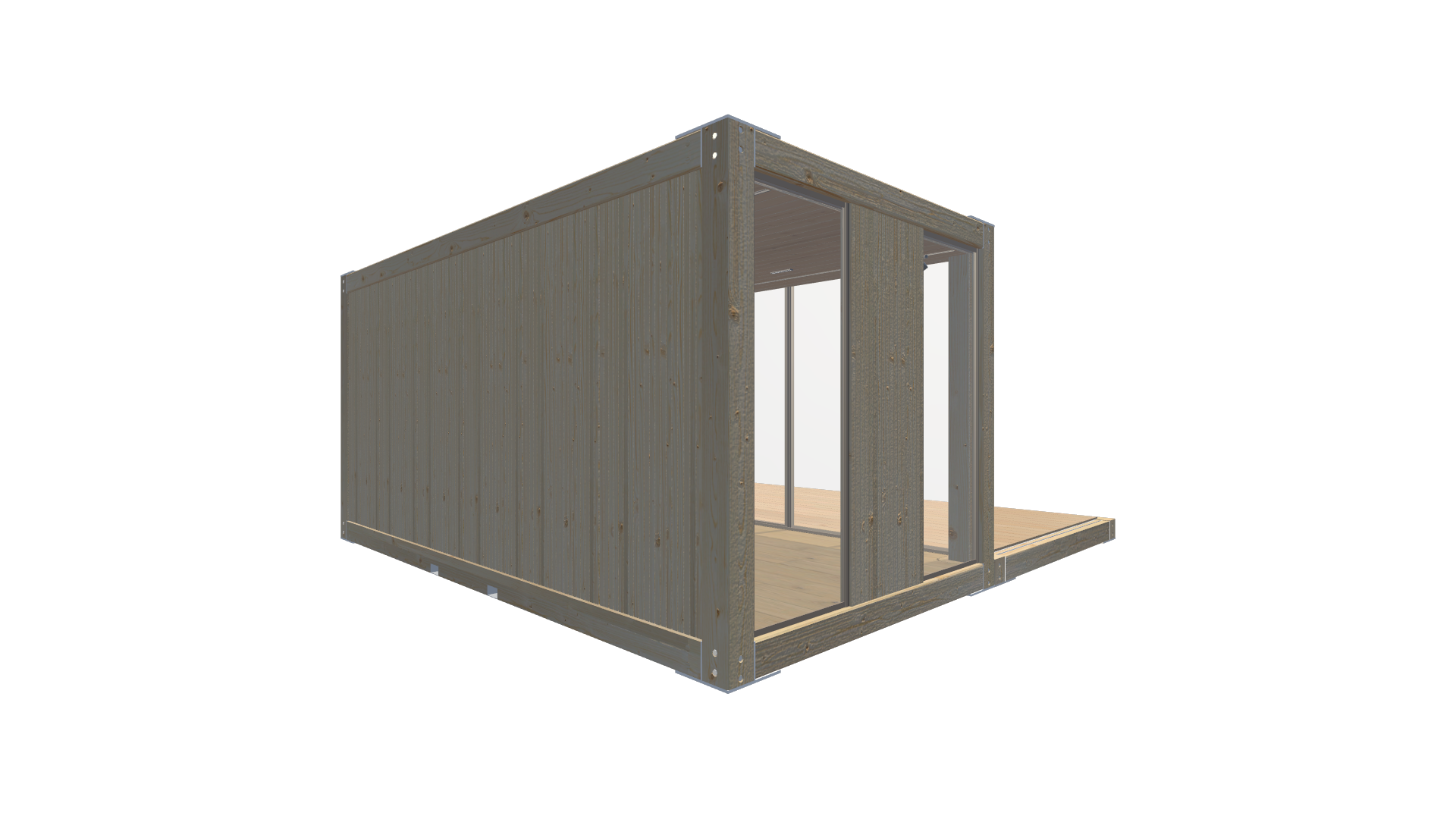 Holzmodule Woodline - PREFAB 206 - Hinten Links Holzmodule Woodline - PREFAB 206 - Screenshot - Hinten Links