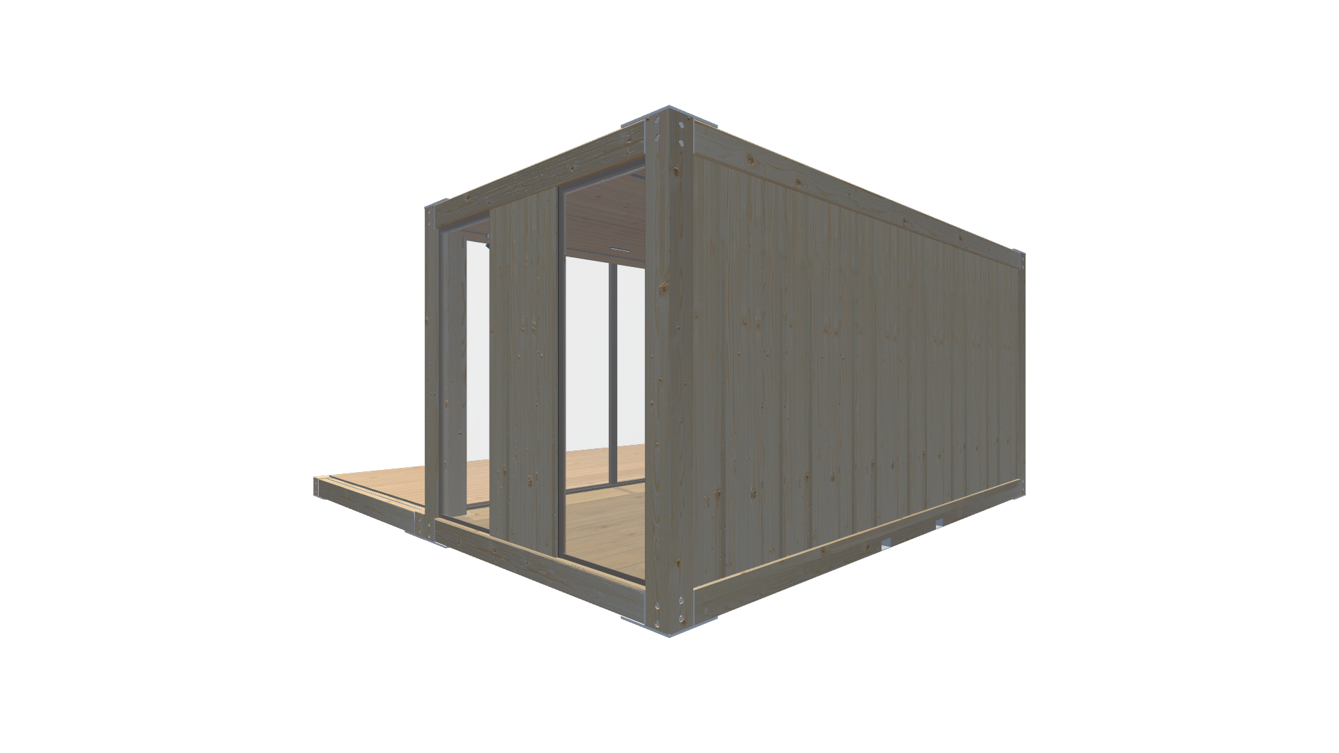 Holzmodule Woodline - PREFAB 206 - Hinten Rechts Holzmodule Woodline - PREFAB 206 - Screenshot - Hinten Rechts