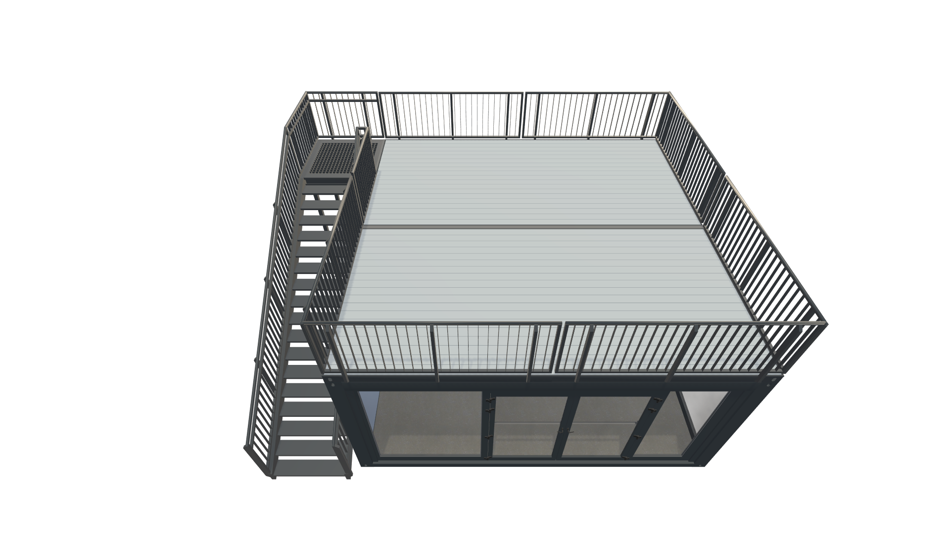 Eventcontainer Vario-Line | PREFAB 98 - Schräg Oben Eventcontainer Vario-Line | PREFAB 98 - Screenshot - Schräg Oben