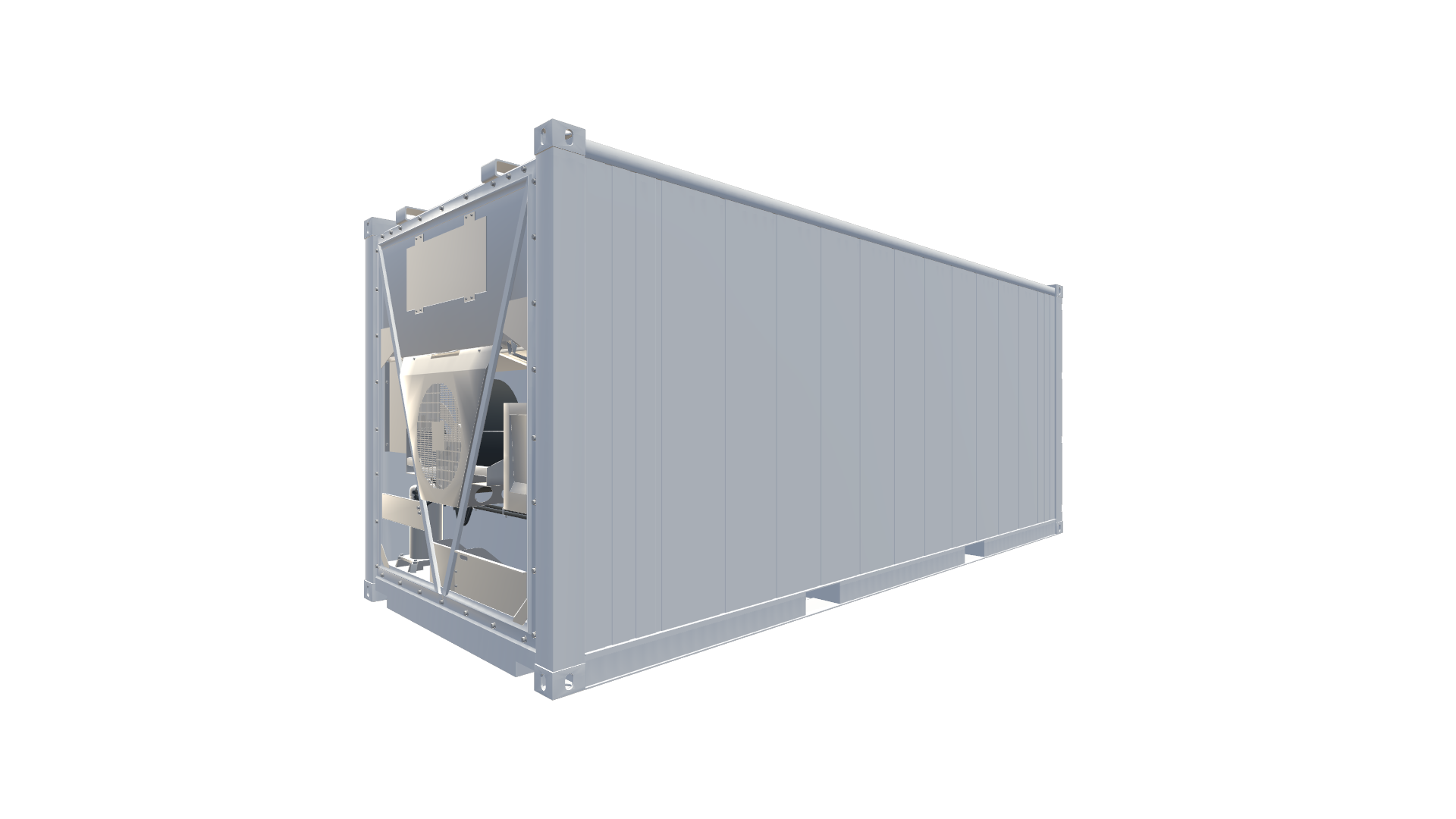 Seecontainer 20 Fuß Kühlcontainer - Screenshot - Vorne Links