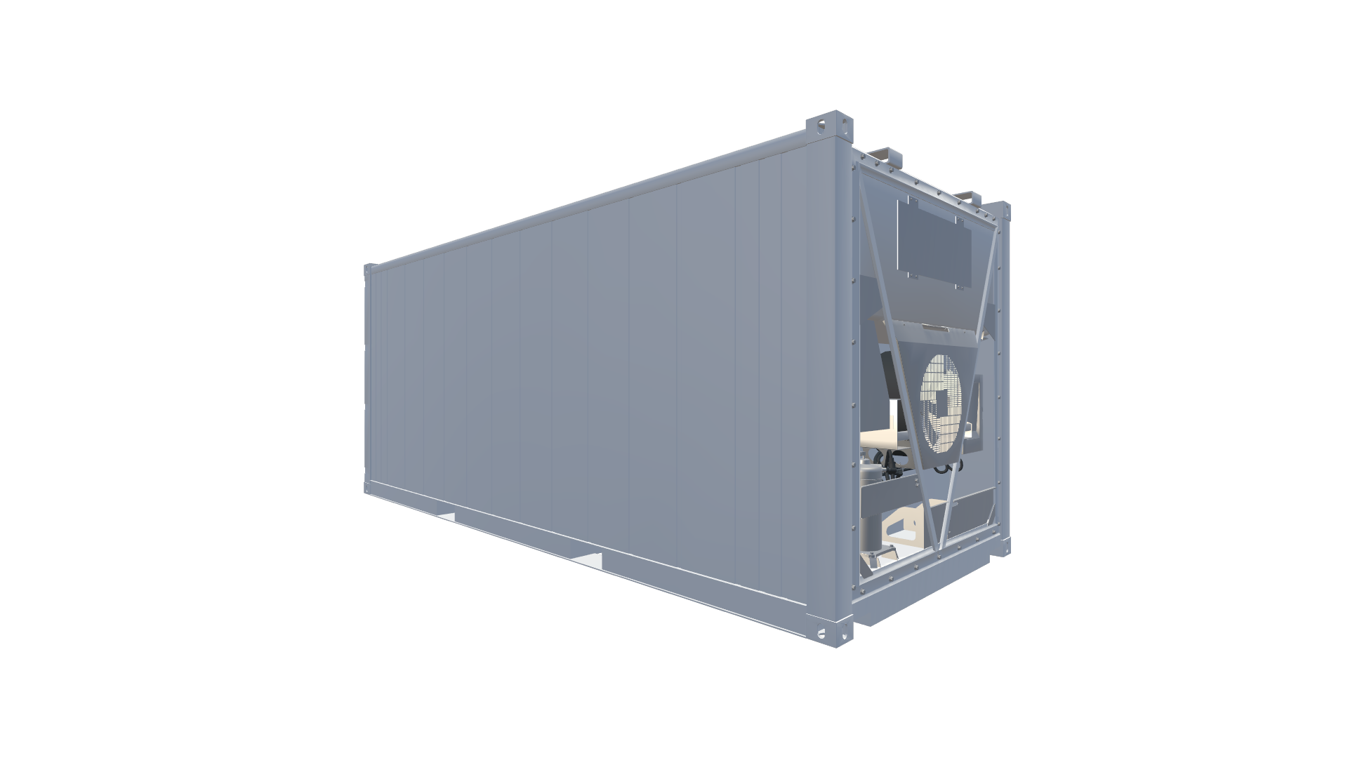 Seecontainer 20 Fuß Kühlcontainer - Hinten Links Seecontainer 20 Fuß Kühlcontainer - Screenshot - Hinten Links