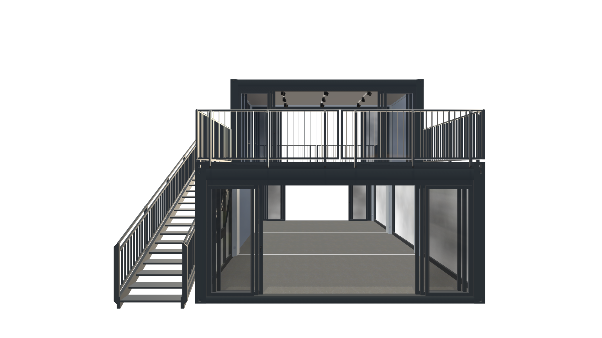 Eventcontainer Vario-Line | PREFAB 107 - Frontal Eventcontainer Vario-Line | PREFAB 107 - Screenshot - Frontal