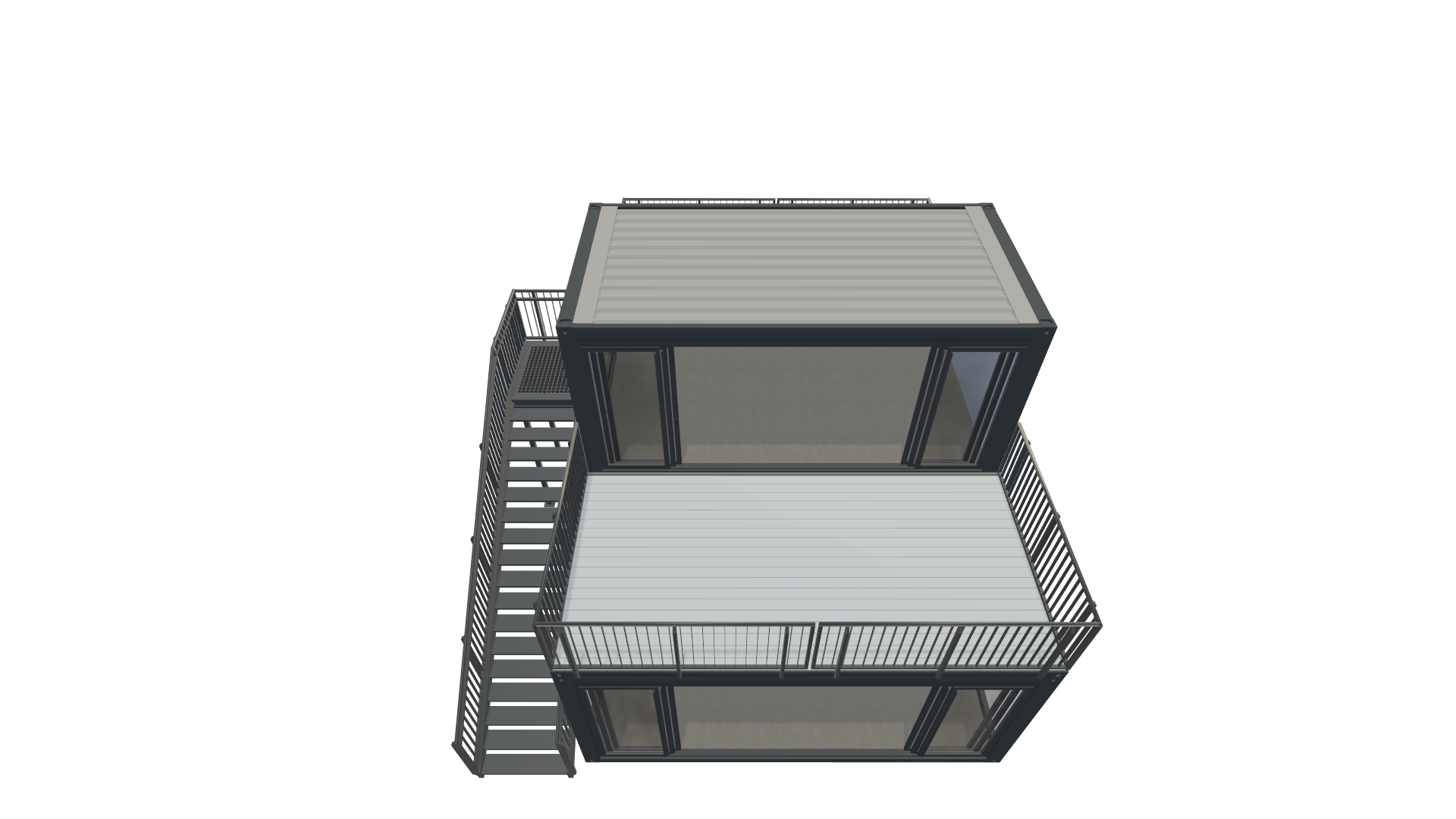 Eventcontainer Vario-Line | PREFAB 107 - Schräg Oben Eventcontainer Vario-Line | PREFAB 107 - Screenshot - Schräg Oben