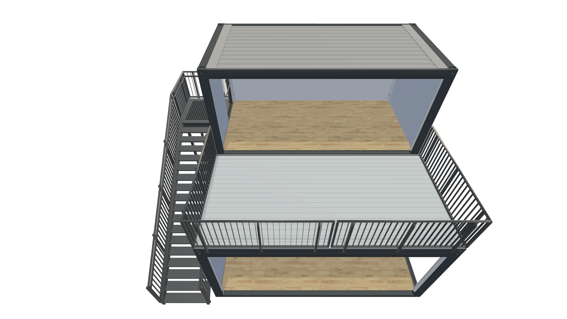 Eventcontainer Vario-Line | PREFAB 109 - Screenshot - Schräg Oben