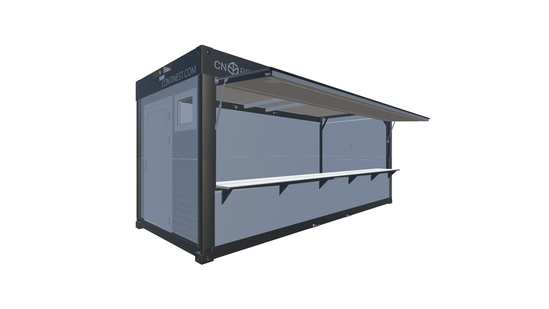 Faltmodule CN20-Standard Retail Unit – PREFAB 402 - Screenshot - Hinten Rechts