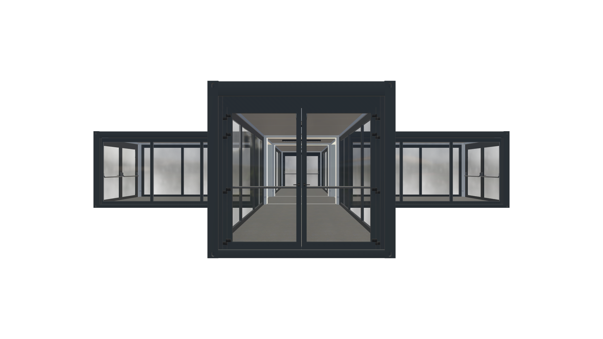 Eventcontainer Vario-Line | PREFAB 40 - Frontal Eventcontainer Vario-Line | PREFAB 40 - Screenshot - Frontal