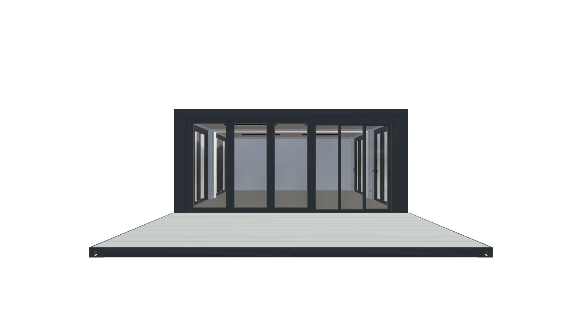 Eventcontainer Vario-Line | PREFAB 122 - Frontal Eventcontainer Vario-Line | PREFAB 122 - Screenshot - Frontal