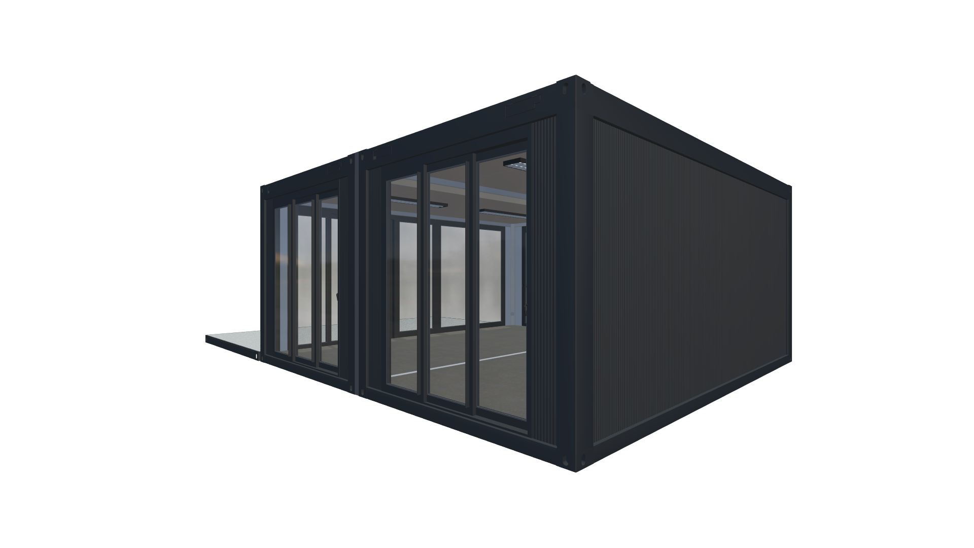 Eventcontainer Vario-Line | PREFAB 122 - Hinten Rechts Eventcontainer Vario-Line | PREFAB 122 - Screenshot - Hinten Rechts