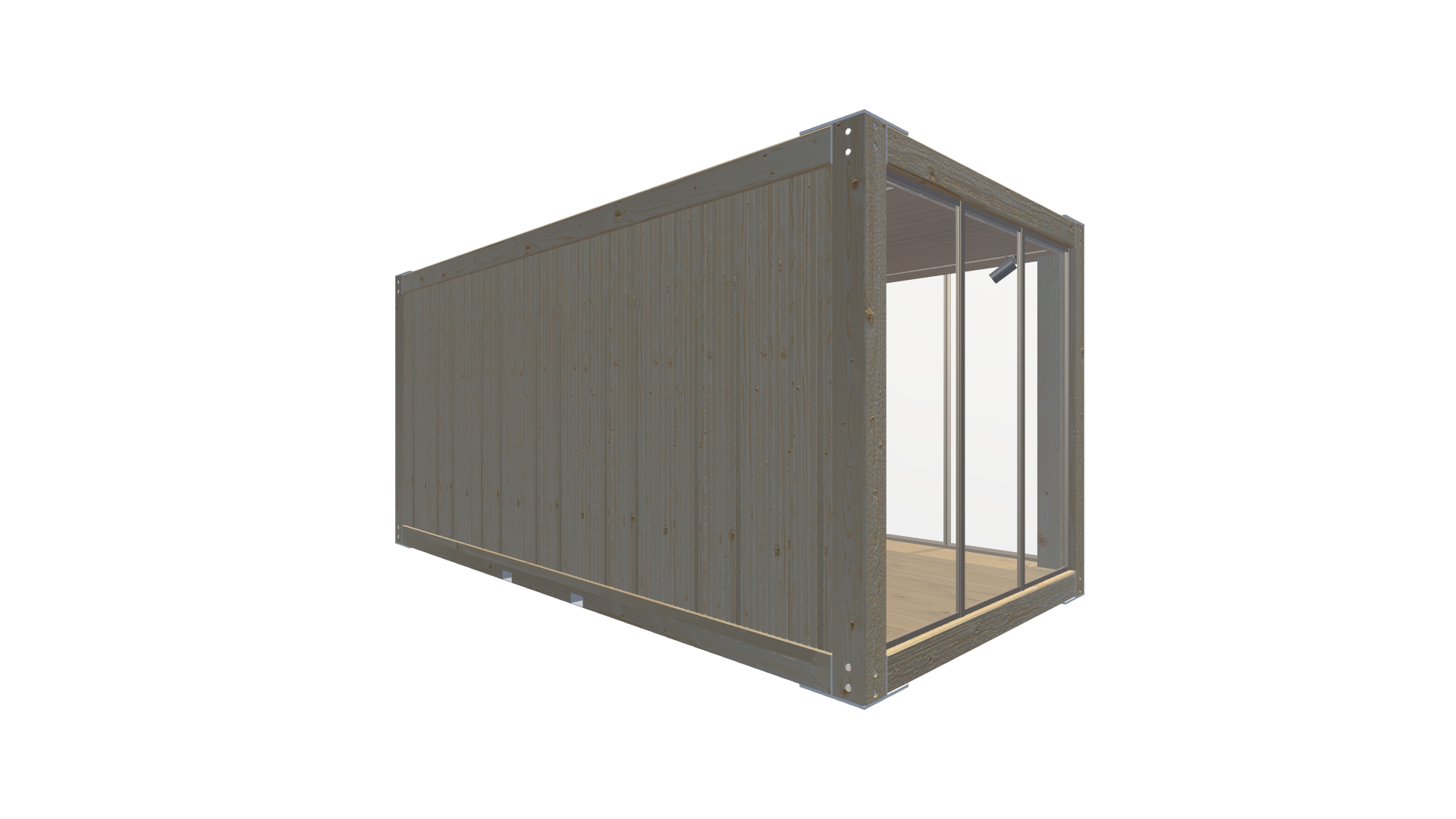 Holzmodule Woodline – PREFAB 201 - Hinten Links Holzmodule Woodline – PREFAB 201 - Screenshot - Hinten Links