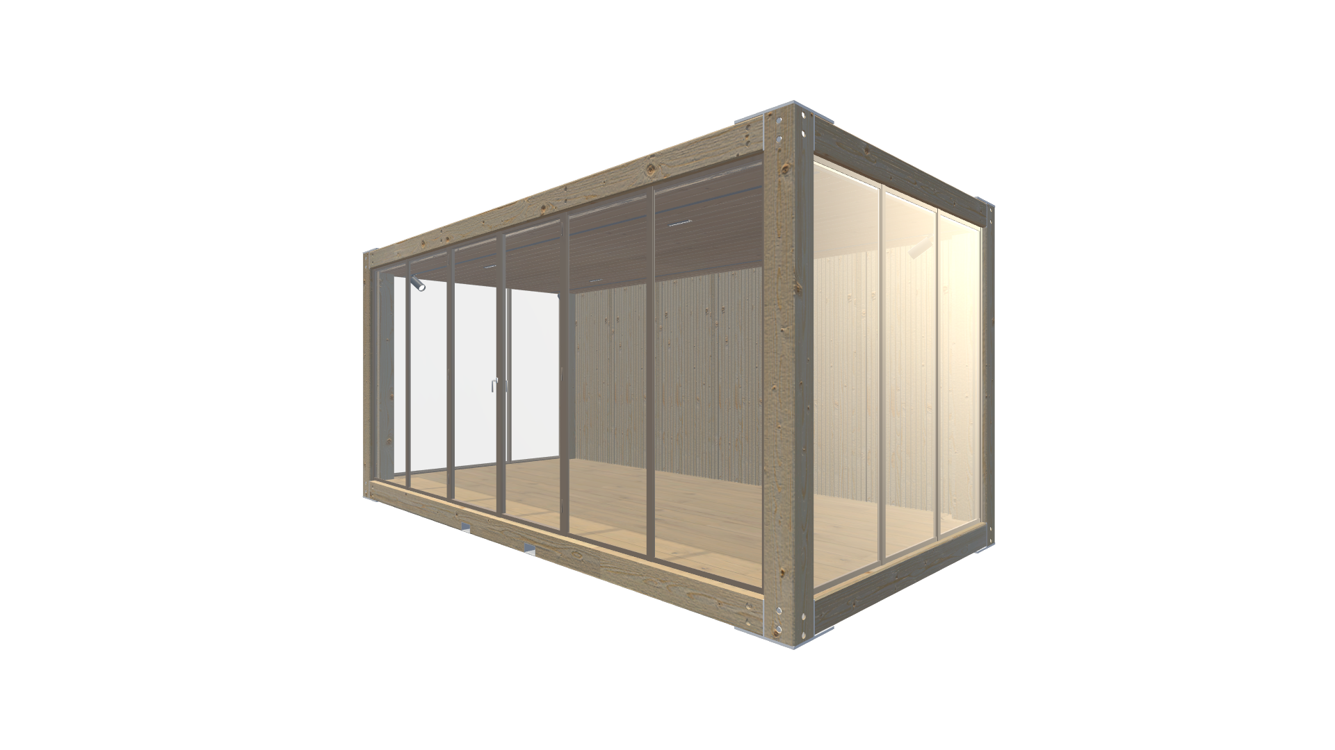 Holzmodule Woodline – PREFAB 201 - Vorne Rechts Holzmodule Woodline – PREFAB 201 - Screenshot - Vorne Rechts