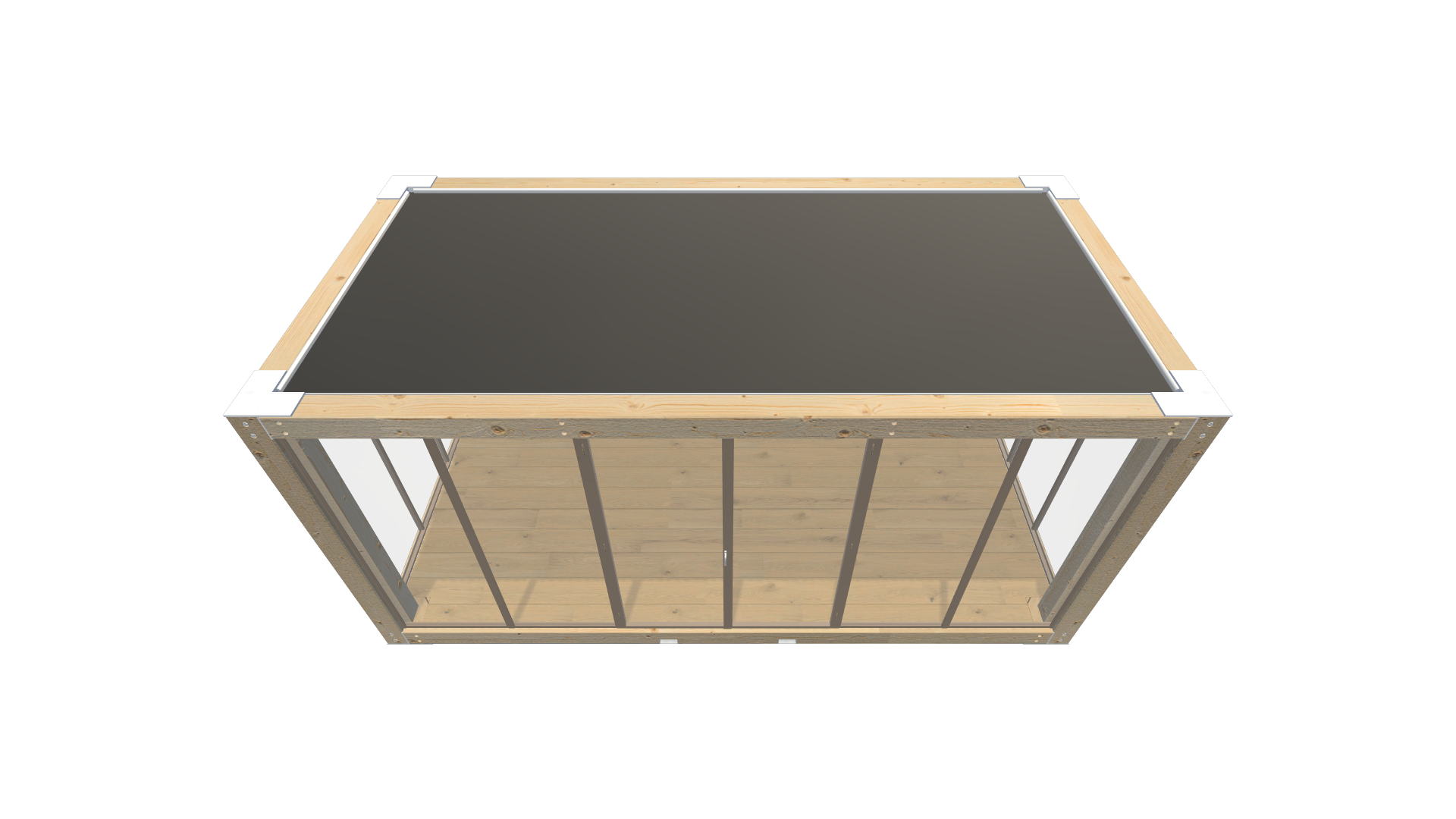 Holzmodule Woodline – PREFAB 201 - Screenshot - Schräg Oben
