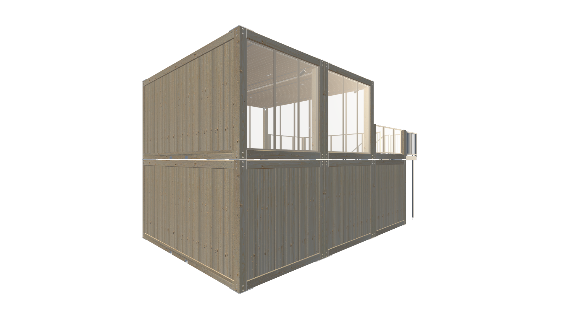 Holzmodule Woodline - PREFAB 219 - Vorne Rechts Holzmodule Woodline - PREFAB 219 - Screenshot - Vorne Rechts