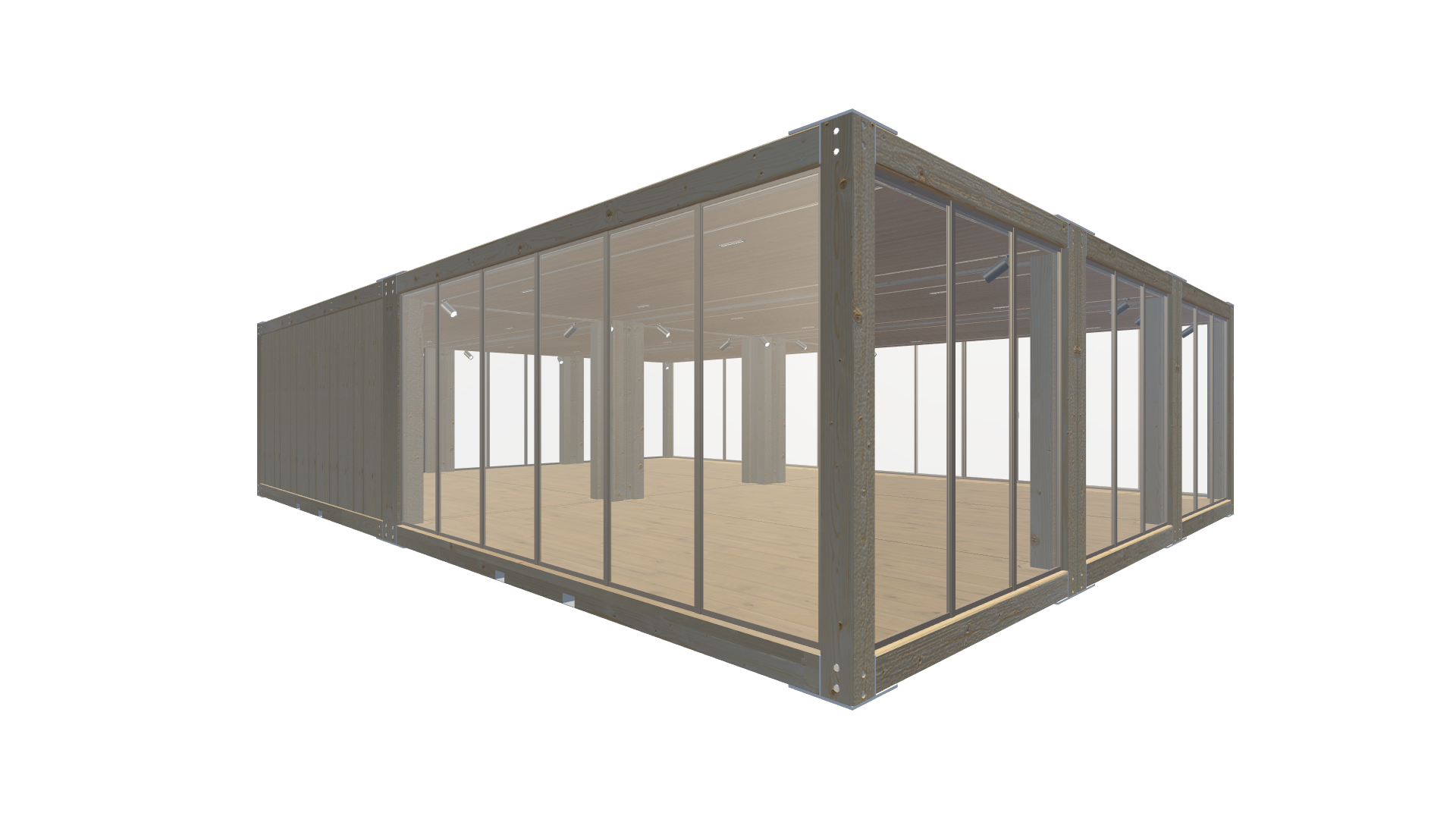 Holzmodule Woodline - PREFAB 215 - Hinten Links Holzmodule Woodline - PREFAB 215 - Screenshot - Hinten Links