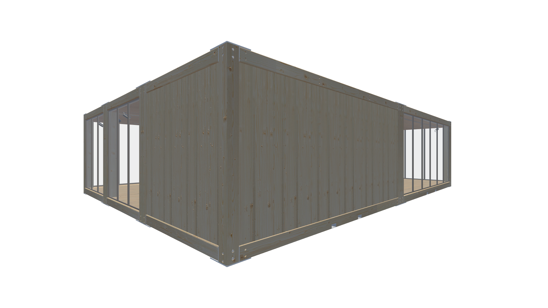 Holzmodule Woodline - PREFAB 215 - Screenshot - Hinten Rechts