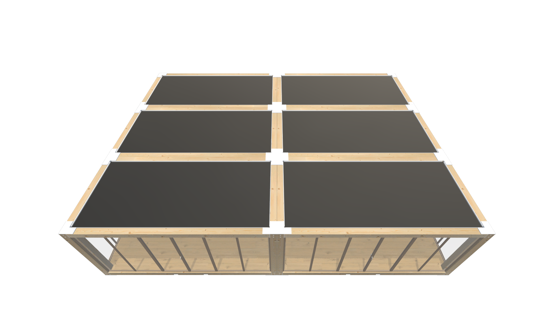 Holzmodule Woodline - PREFAB 215 - Screenshot - Schräg Oben