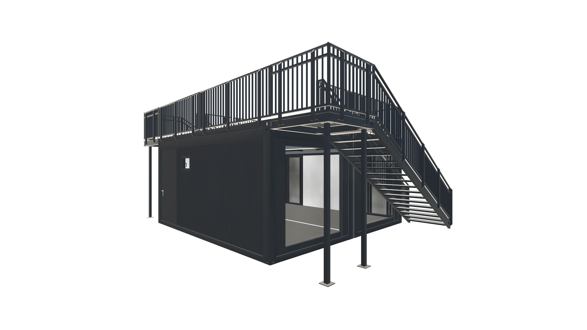 Eventcontainer Vario-Line | PREFAB 56 - Vorne Links Eventcontainer Vario-Line | PREFAB 56 - Screenshot - Vorne Links