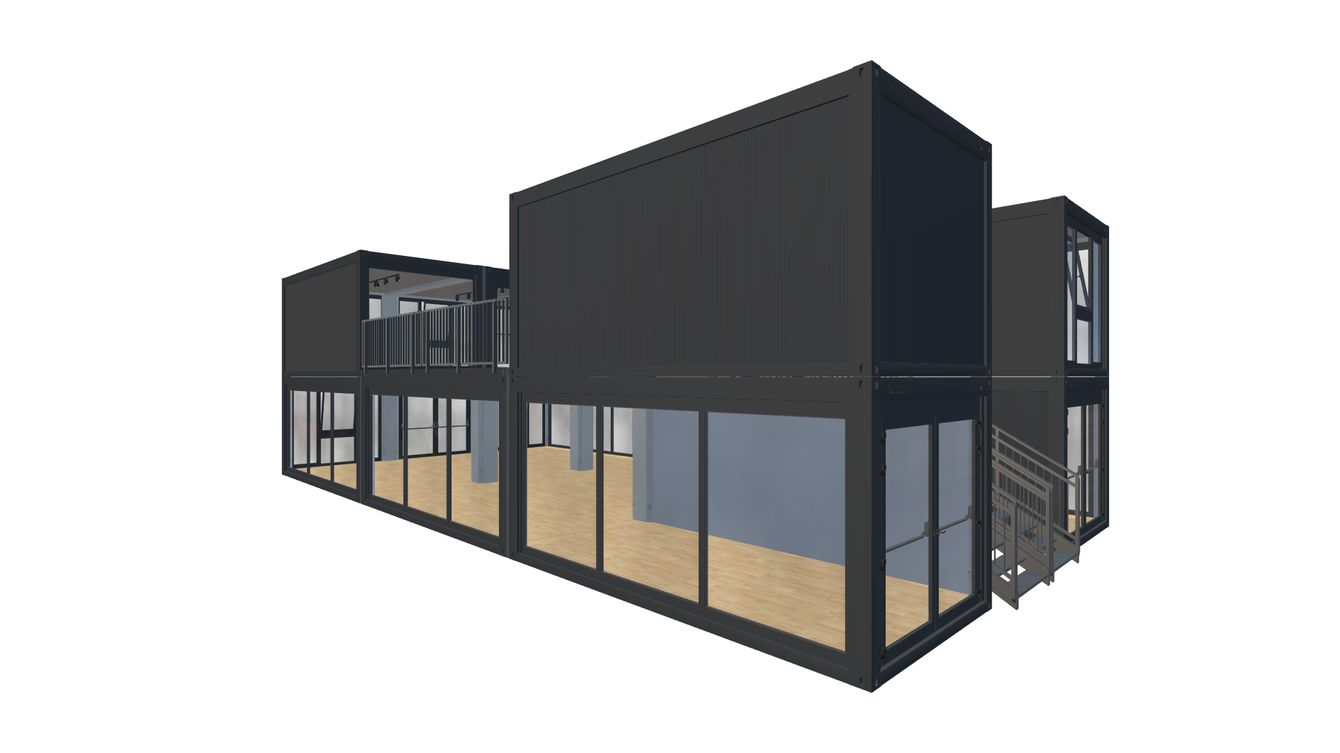 Eventcontainer Vario-Line | PREFAB 30 - Hinten Links Eventcontainer Vario-Line | PREFAB 30 - Screenshot - Hinten Links