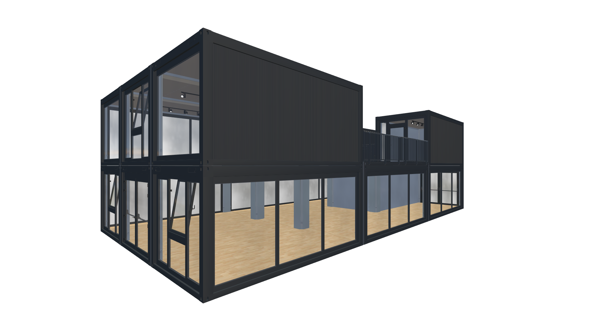 Eventcontainer Vario-Line | PREFAB 30 - Hinten Rechts Eventcontainer Vario-Line | PREFAB 30 - Screenshot - Hinten Rechts