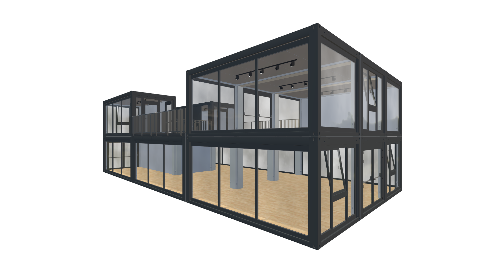 Eventcontainer Vario-Line | PREFAB 30 - Vorne Rechts Eventcontainer Vario-Line | PREFAB 30 - Screenshot - Vorne Rechts