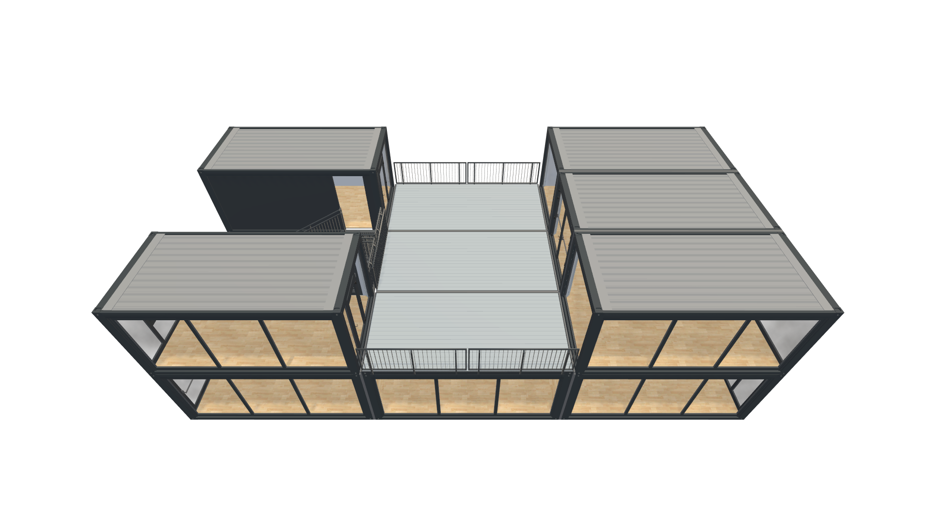 Eventcontainer Vario-Line | PREFAB 30 - Schräg Oben Eventcontainer Vario-Line | PREFAB 30 - Screenshot - Schräg Oben