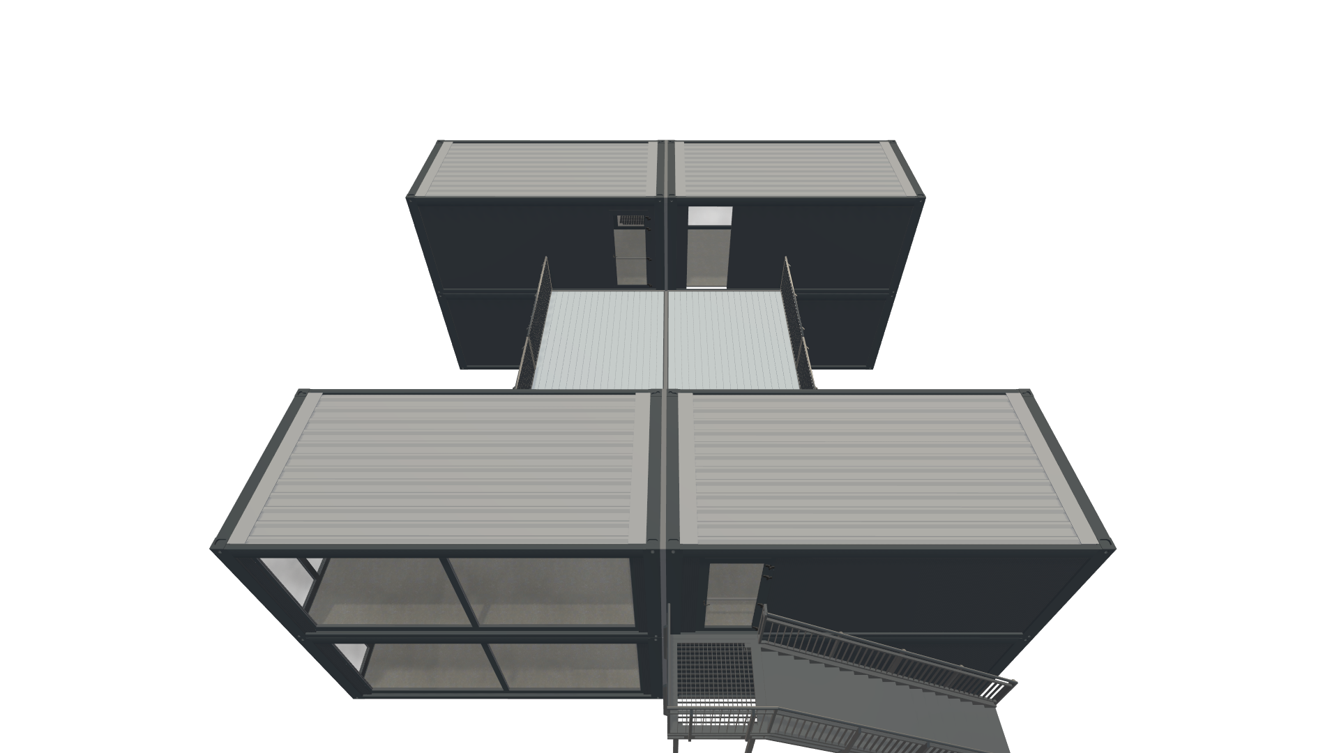 Eventcontainer Vario-Line | PREFAB 70 - Schräg Oben Eventcontainer Vario-Line | PREFAB 70 - Screenshot - Schräg Oben