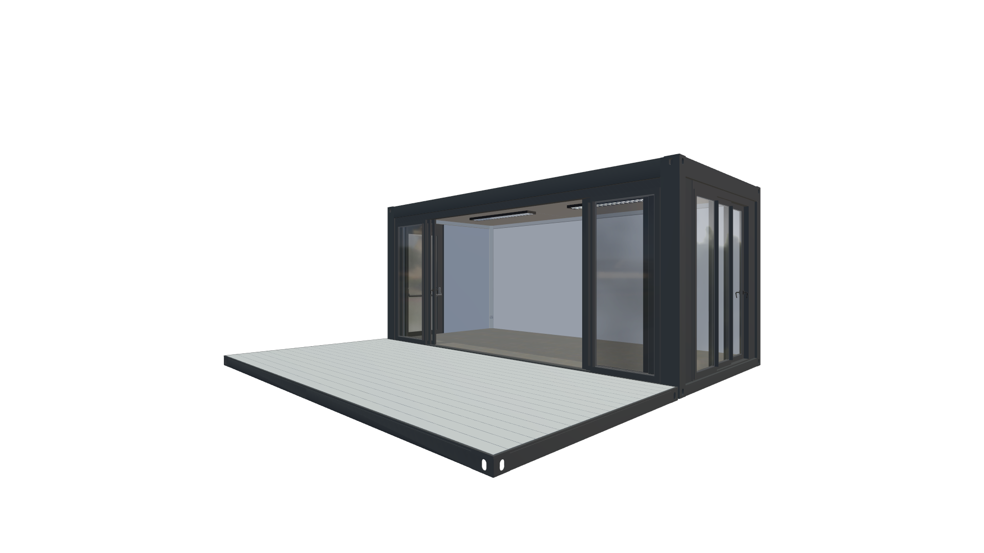 Eventcontainer Vario-Line | PREFAB 11 - Vorne Rechts Eventcontainer Vario-Line | PREFAB 11 - Screenshot - Vorne Rechts