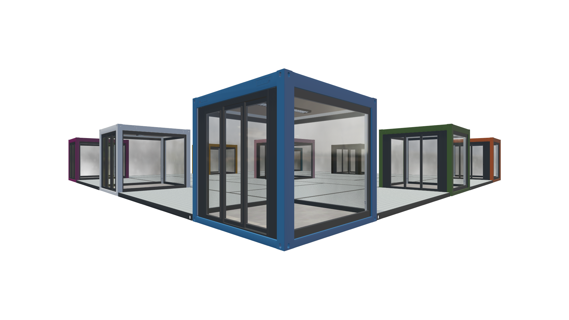 Eventcontainer Vario-Line | PREFAB 90 - Vorne Rechts Eventcontainer Vario-Line | PREFAB 90 - Screenshot - Vorne Rechts