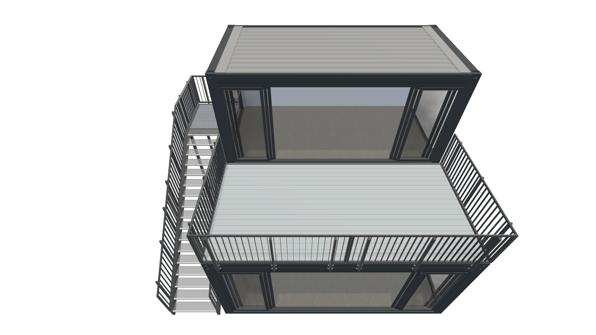 Eventcontainer Vario-Line | PREFAB 67 - Screenshot - Schräg Oben