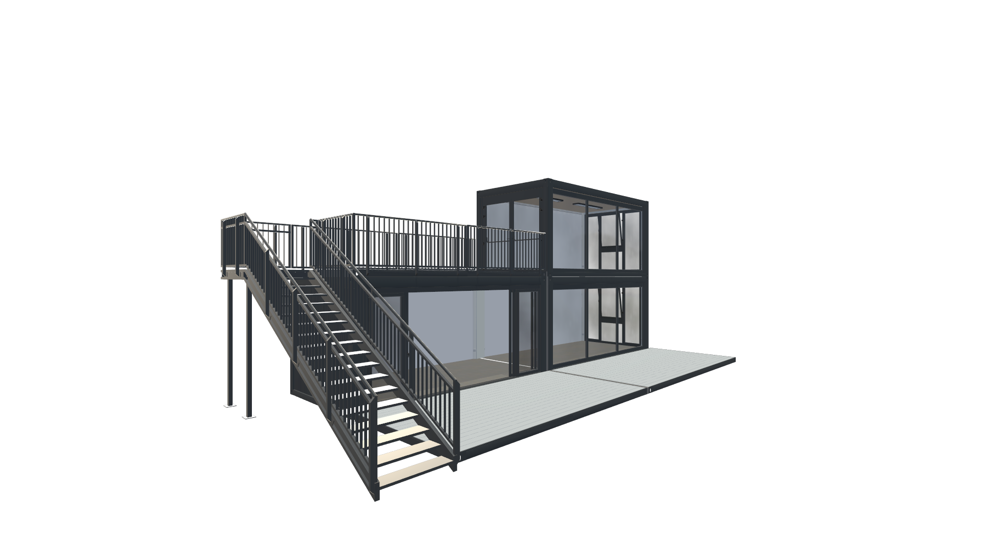 Eventcontainer Vario-Line | PREFAB 72 - Vorne Links Eventcontainer Vario-Line | PREFAB 72 - Screenshot - Vorne Links