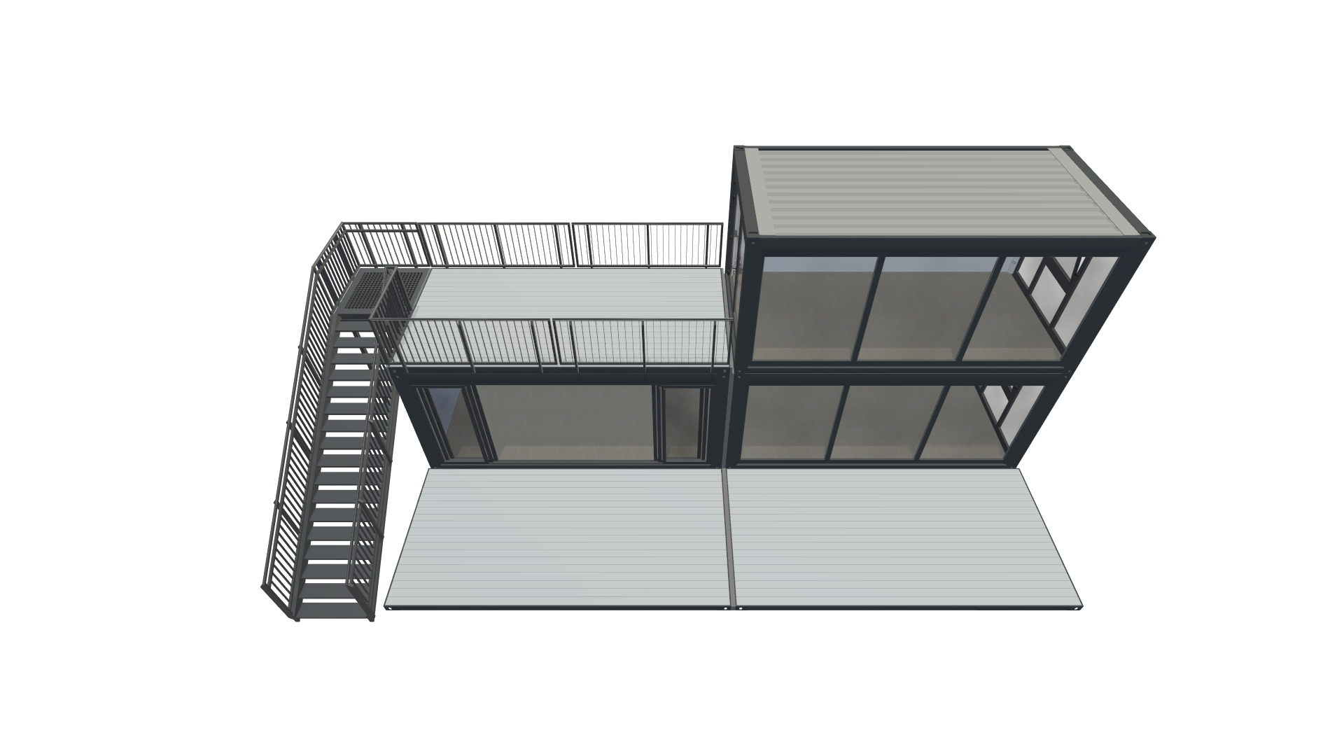 Eventcontainer Vario-Line | PREFAB 72 - Screenshot - Schräg Oben