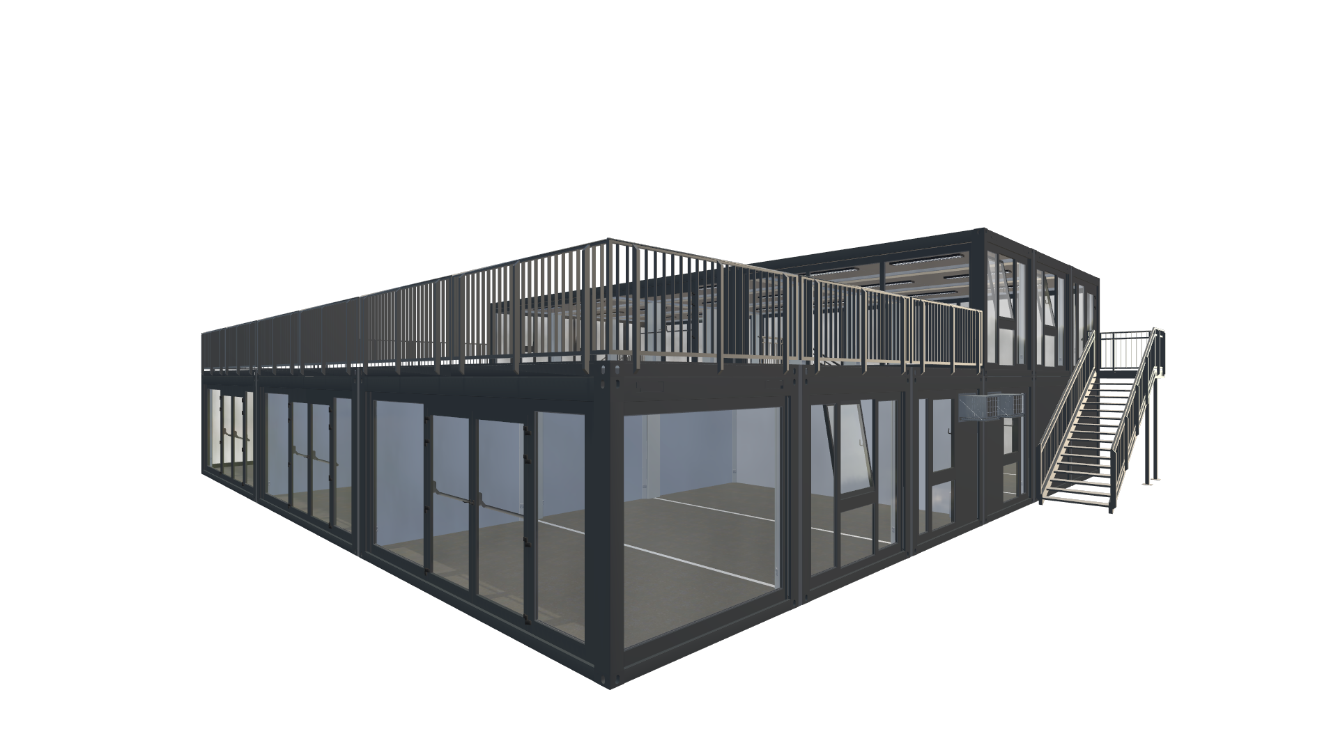 Eventcontainer Vario-Line | PREFAB 36 - Screenshot - Vorne Rechts