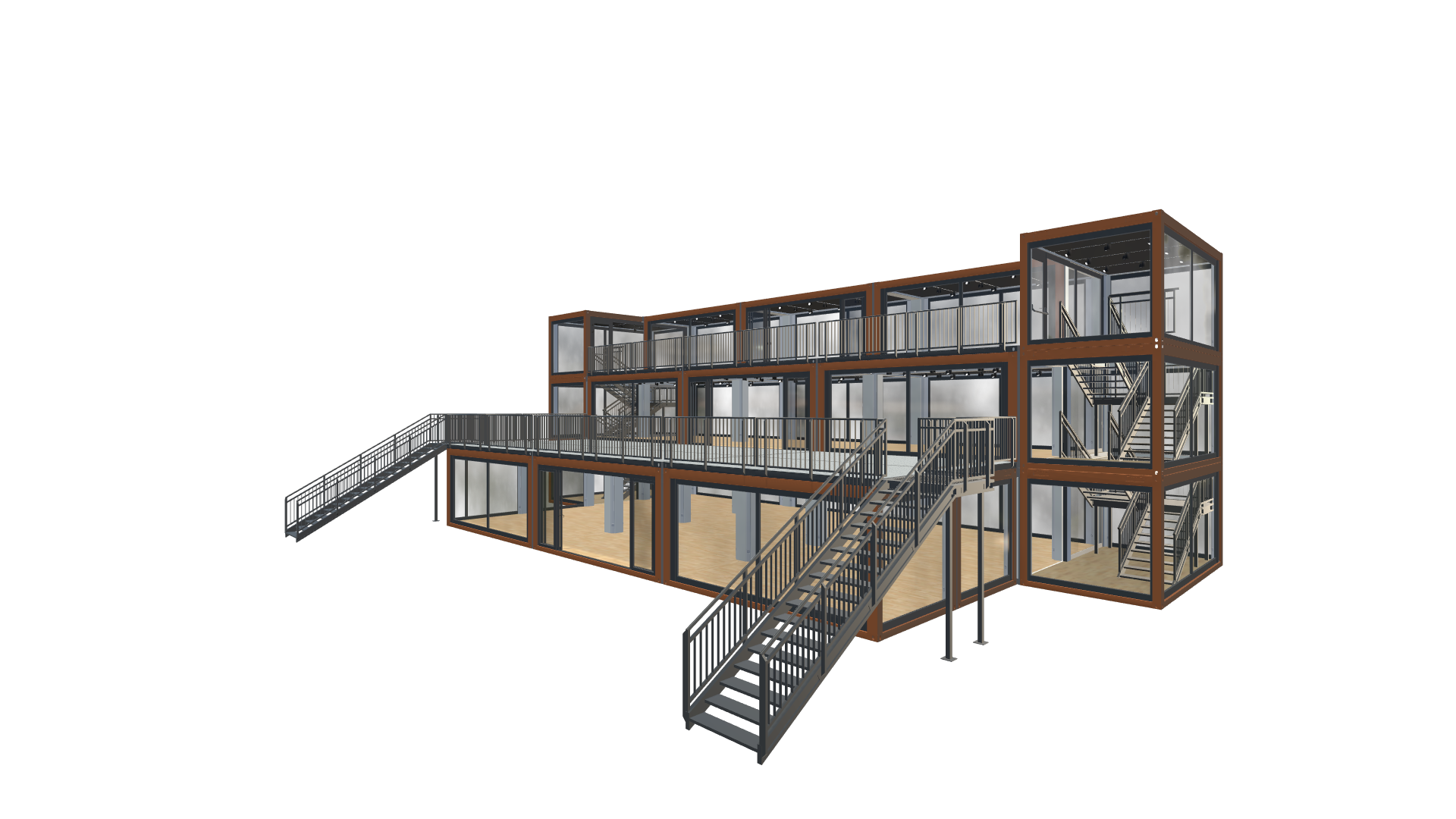 Eventcontainer Vario-Line | PREFAB 89 - Vorne Rechts Eventcontainer Vario-Line | PREFAB 89 - Screenshot - Vorne Rechts