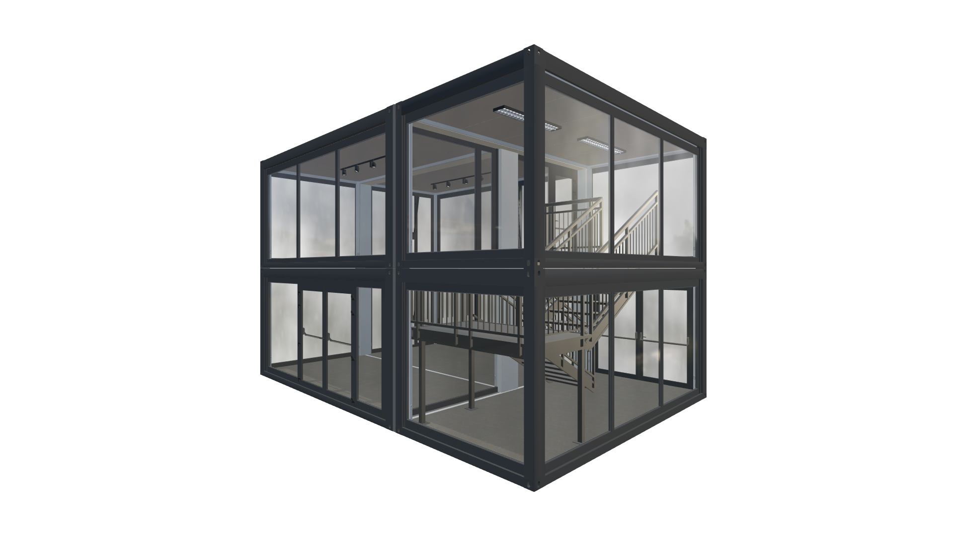 Eventcontainer Vario-Line | PREFAB 25 - Vorne Rechts Eventcontainer Vario-Line | PREFAB 25 - Screenshot - Vorne Rechts