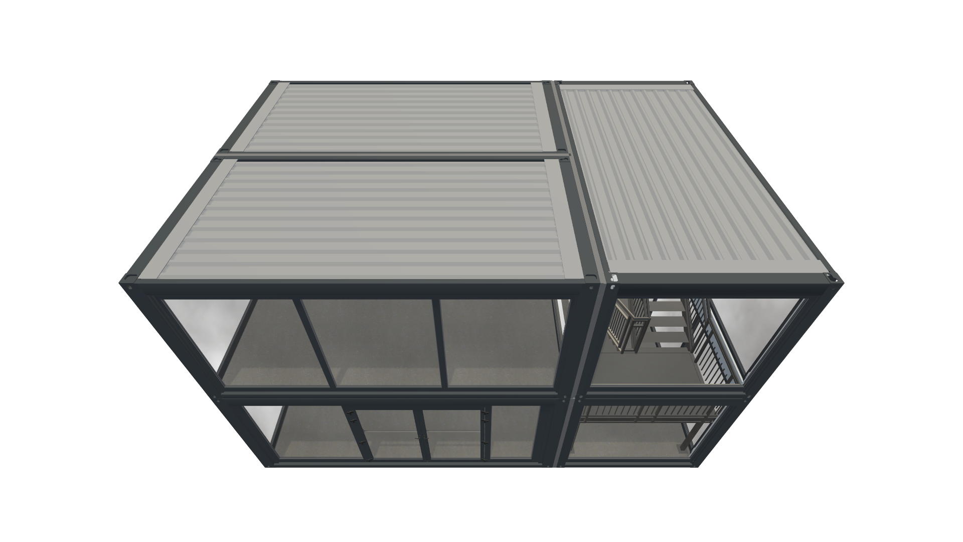 Eventcontainer Vario-Line | PREFAB 25 - Screenshot - Schräg Oben